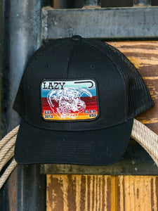 Lazy J Black Serape Bull